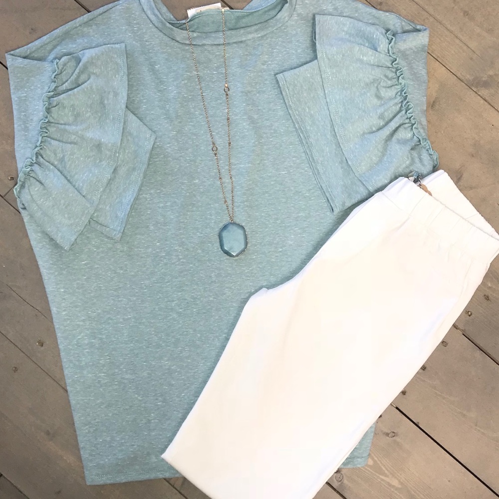 Ruffle Sleeve Top